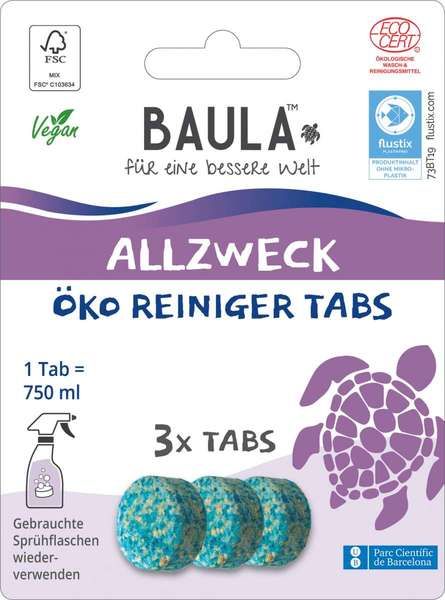 Biobaula ® 3x Allzweck Öko-Tab | biologisch abbaubar | nachhaltig
