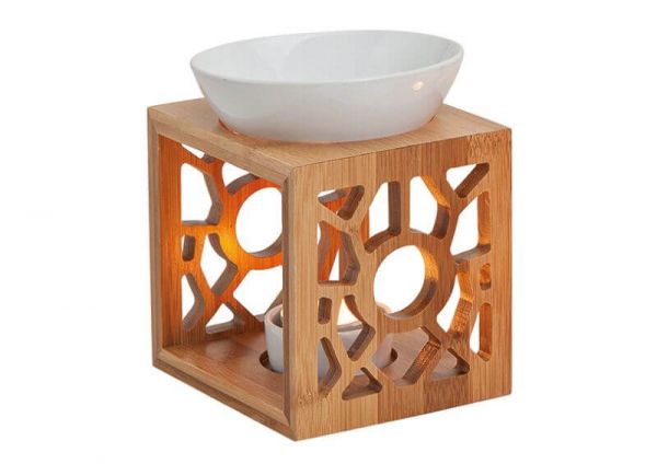Duftlampe | Keramik l Holz |