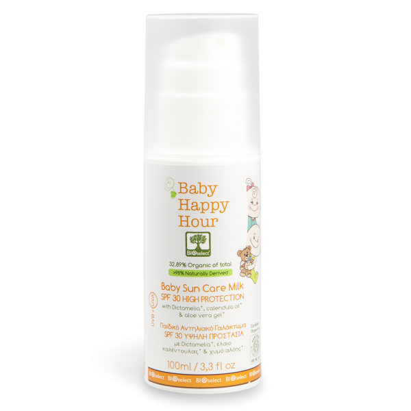 Happy Hour - Sonnenschutzmilch hoher Schutz SPF30 für Babys und Kinder