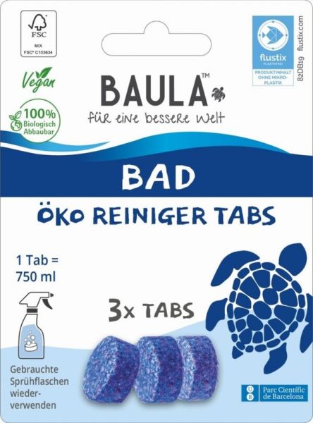 Biobaula ® 3x Bad Öko-Tab | biologisch abbaubar |