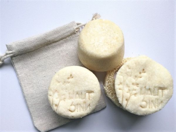 Leinensäckchen für Shampoobars | plastikfrei | perfekt zum Reisen | auch für Seifenreste optimal