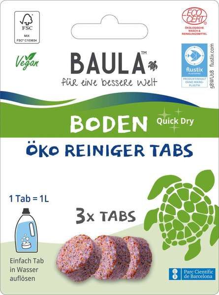Biobaula ® 3x Bodenreiniger Öko-Tab | biologisch abbaubar |