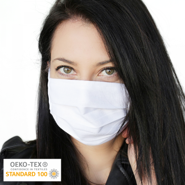 Wiederverwendbare Mund-Nasen-Maske aus 100% Baumwolle | OEKOTEX zertifiziert