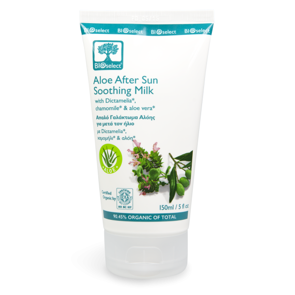 Beruhigende Bio-After-Sun Milch mit Aloe Vera