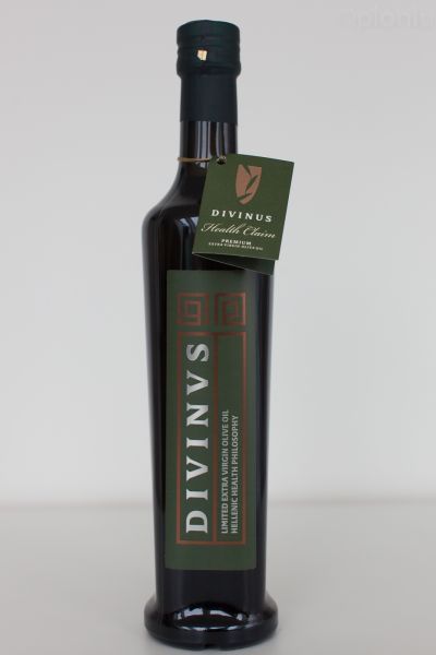 Divinus - hochpolyphenolisches extra natives Olivenöl | 500ml Standard Glasflasche Neue Ernte 2022!